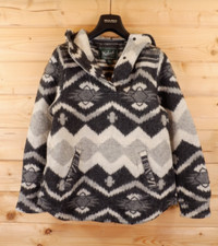 Vintage Woolrich Wool Navajo Aztec Southwest Overhead Blanket Jacket Cagoule S