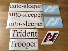 Set VW T25 Camper Autosleeper Trident Trooper Decals Stickers Burgundy or Navy