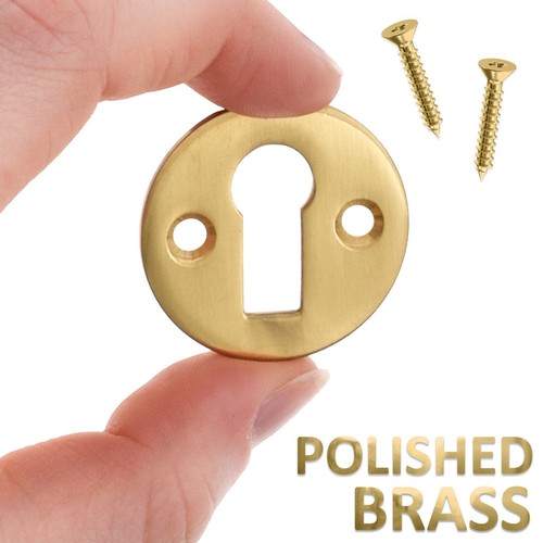 Key hole escutcheon polished - hole,