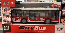Toy Red City Bus Friction