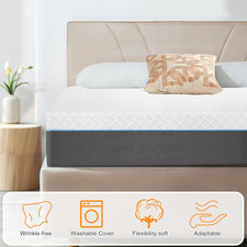 Luxury Cooling Gel Memory Foam Mattress | Pressure Relief Plush Comfort Support