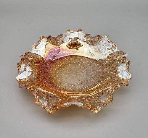 Plate carnival glass - plate,