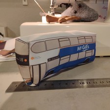 1/76 ISH Scale Soft Toy McGills double Decker. Stuffed Bus