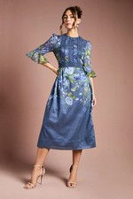 Coast Blue Fit & Flare Dress Womens Occasion Dresses