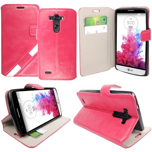 Leather flip case - case, lg