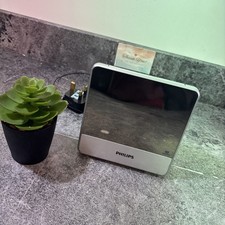 Philips AJ3231/05 Mirror Finish Dual Digital Alarm Clock AM/FM Radio Working D2