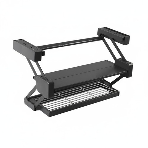 Pull down shelf tier - pull-down, drop