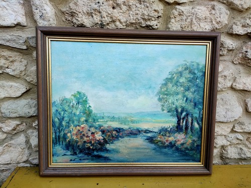 Genuine vintage oil - oil, painting