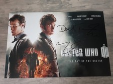 DAVID TENNANT + MATT SMITH DR WHO SIGNED 12 X 8 AUTOGRAPHED PHOTO...REAL 