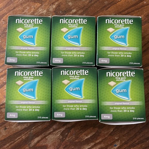 Nicorette gum 4mg packs - 6, of