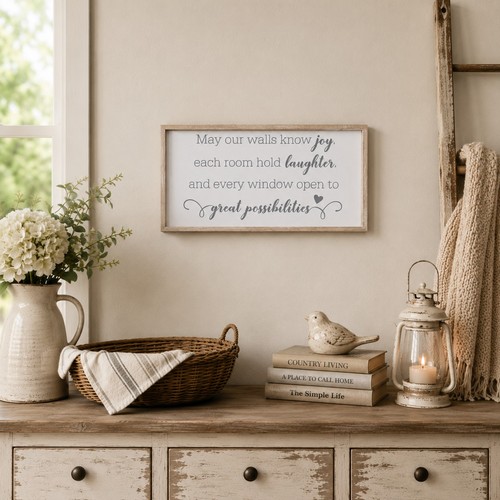 Shabby chic positive joy - shabby,