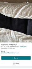 Sugar Crisp Black Jeans Size