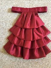Jabot cravat in dark red/burgandy  fabric- gothic/theatrical/fancy Dress