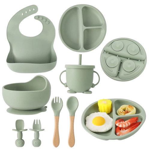 Silicone baby feeding - silicone, set