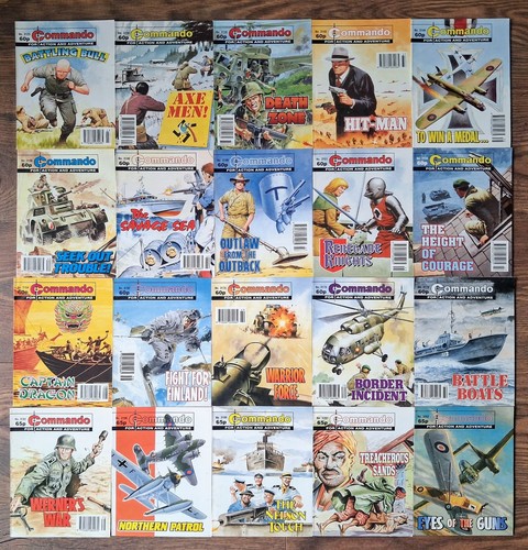 Commando comics job - commando, lot