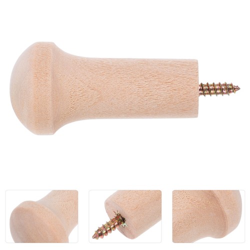 Pcs wooden wall peg hooks - pcs,