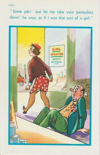 Vintage saucy seaside postcard - seaside,
