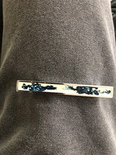 Chrome and blue cupboard/ Door T Bar handle retro/ vintage  