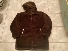 Primark Brown  Hooded Faux Fur Coat Size 10-12 Small Women’s