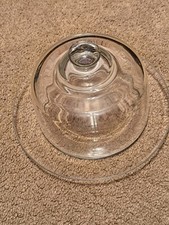Glass Dome Cover With Plate, Food / Cake Cover 