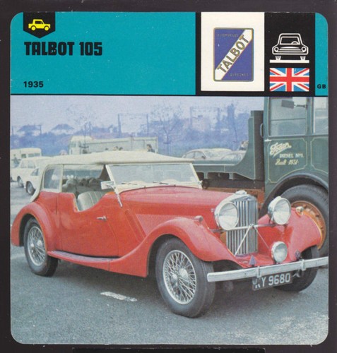 1935 talbot 105 - talbot, photo