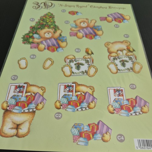 Christmas die cut decoupage - christmas,