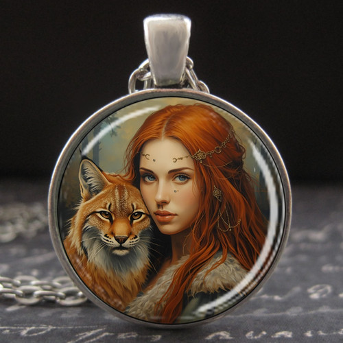 Goddess freya necklace norse - goddess,