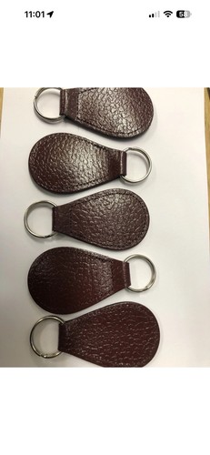 Bonded leather key - leather, fobs