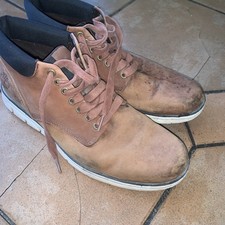 Timberland Premium Men's Ankle Boots Size 9 Tan Brown work walking trek travel 