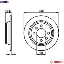 2x BRAKE DISC 0 986 478 374