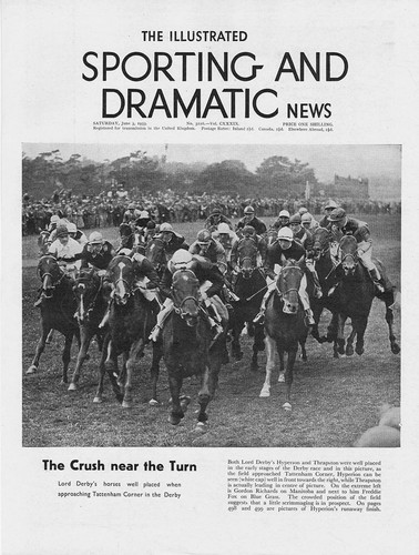 Horse racing scene - racing, at