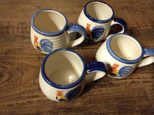 Vintage rooster ceramic coffee - ceramic,