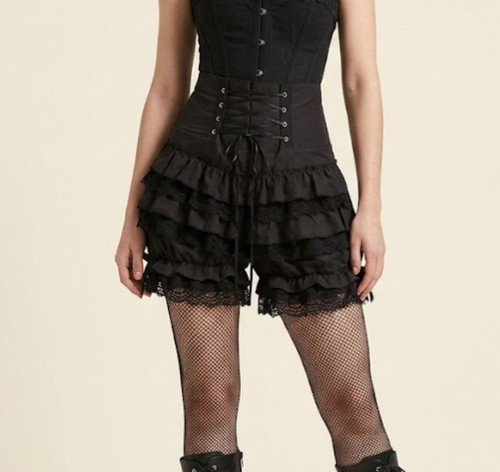 Women black bloomer shorts - women's,