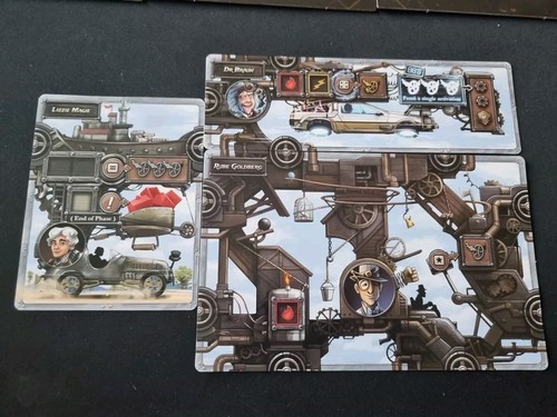 Steampunk rally board game - rally,