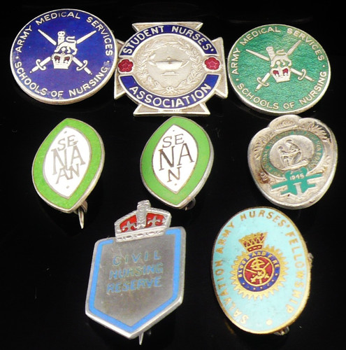 Mixed vintage nursing badges - mixed,