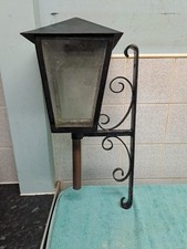 Vintage Outdoor Metal Wall Lantern Light With Bracket 