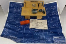 Vintage 1969 Power Mite Ideal Toy Co Workshop Bench Tools UNTESTED Electronics