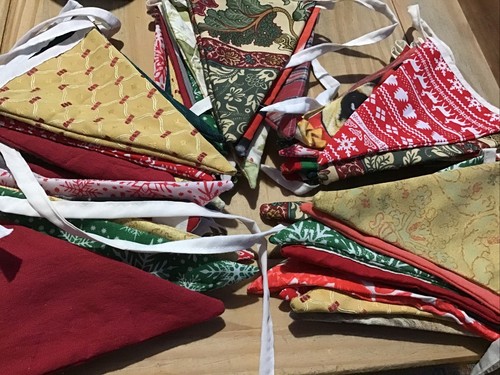 Handmade fabric christmas - fabric,