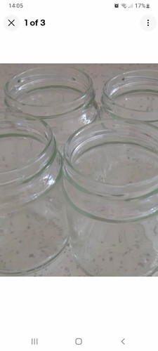 Small clear glass jars - small,