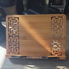 Bamboo Bookstand Adjustable