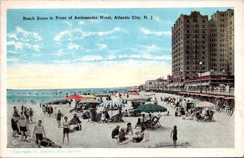 Atlantic city beach scene - atlantic,