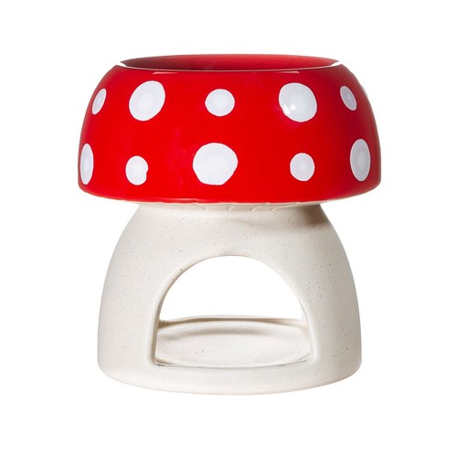 Oil burner red mushroom - red,