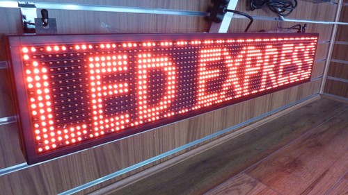 Red programmable led - programmable, sign
