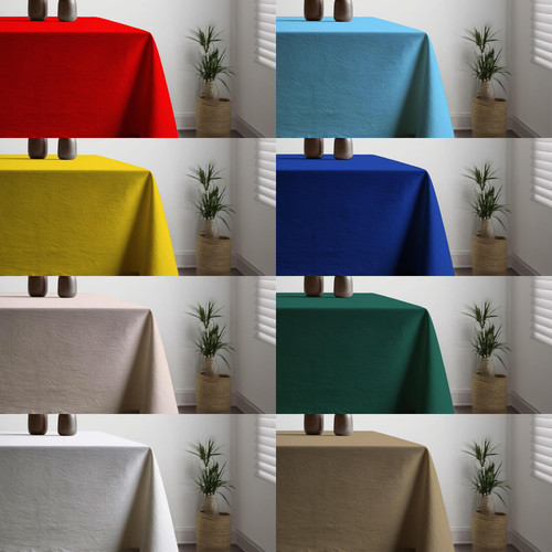Plain tablecloth lightweight - plain,
