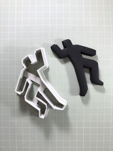 Dead body fondant pastry - dead, body,