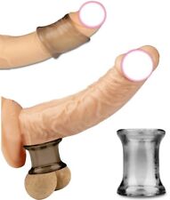 Penis Longer Sleeve Scrotum Holder Male Chastity Ring, Impotence Erection Aid