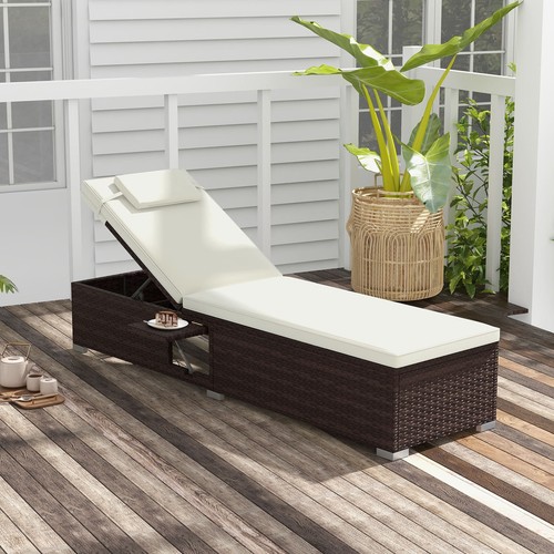 Outdoor rattan lounge chair - outdoor,