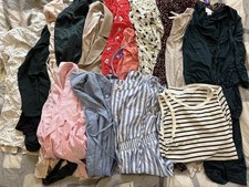 SERAPHINE MATERNITY CLOTHES BUNDLE WOMENS SIZE UK 10 DRESS TOP BLAZER x15 ITEMS