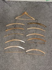 Vintage Wooden Clothes Hangers Coat Hanger Job Lot BTC Hotels Trust House Forte