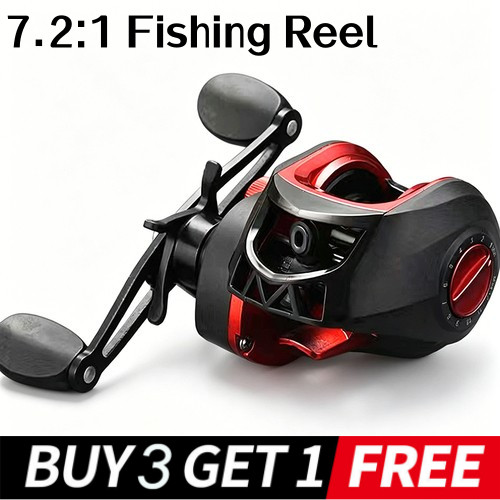Baitcasting fishing reel - 7.2:1,